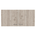 thumbnail image 3 of DUOSONG Wall Cabinet 19"H, Two Doors, Two Internal Shelves, White / Light Gray Multicolor Particle Board Furniture Primary Living Space Cabinets, 3 of 8