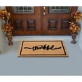 thumbnail image 5 of A1HC Natural Coir Flocked Doormat, Thankful Black, 24"x36", Durable Outdoor Welcome Mat, 5 of 9