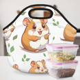 thumbnail image 6 of Herdesigns Cute Neoprene Lunch Bag, Cute Hamster Insulated Lunch Box for Women Men Washable Lunch Tote Soft Lunch Container With Zipper for Work Picnic Travel, 6 of 7
