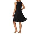 thumbnail image 3 of Camisón sin mangas para mujer Inspire Chic, vestido casual con bolsillos, L, negro, 3 of 6