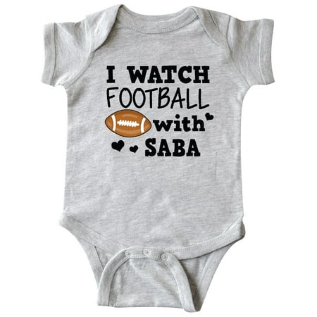 

Inktastic I Watch Football with My Saba Gift Baby Boy Bodysuit