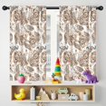 thumbnail image 5 of Blackout Kids Curtains,Orange Paisley Pattern Childrens Insulated Curtains Set Of 2,Bedroom Essentials,Toddler Room Decor 42x54in(106x137cm), 5 of 5