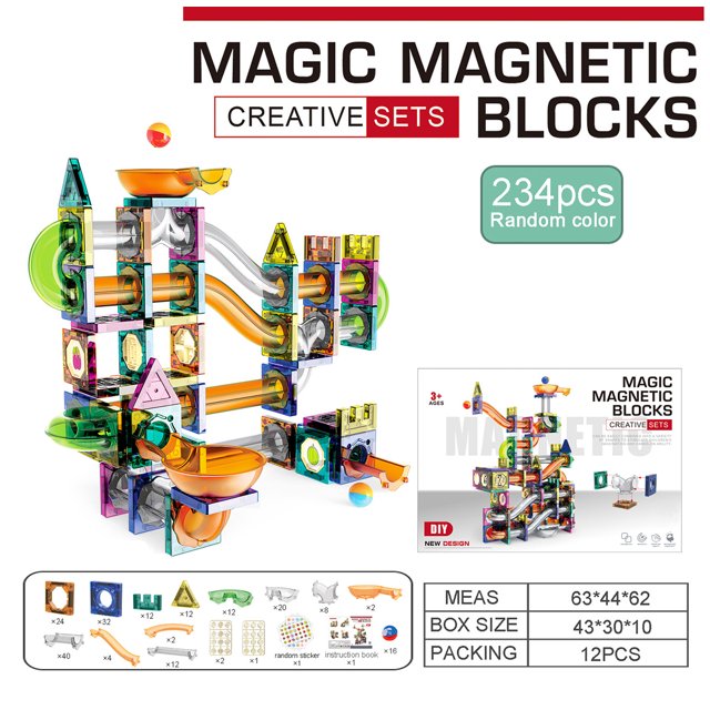 Slide Ball Magnetic Piece Building Blocks, Intelligence Assembled Youth Toy Gift-SinKeeU