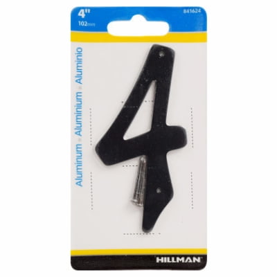 

5PK 4 Zinc Number 4 With Satin Black Finish Nails Included