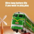thumbnail image 6 of Tailgating karymi Nostalgic Classic Olds Style Steam Green Leathers Train Toy High Speed Railway Spray Light Rail Model Inertias Car Children's Toys Kids Christmas Gifts Tailgating, 6 of 6