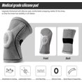 thumbnail image 4 of unique 2 Pack Knee BraceKnee Wraps Compression Sleeve Patella with Silicone Gel Spring, 4 of 5