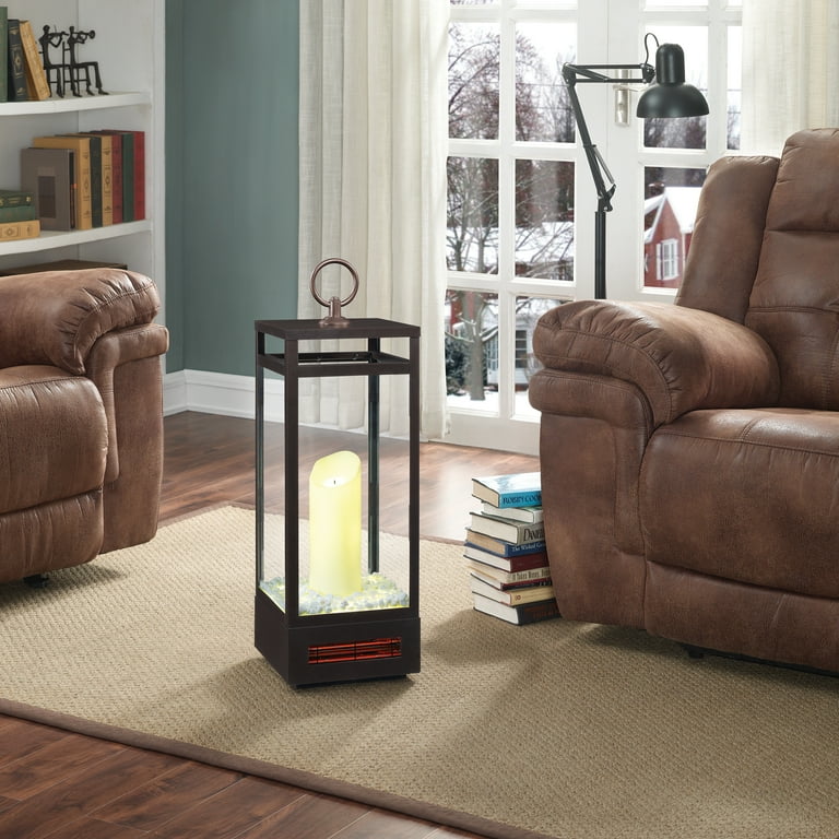 Duraflame 29 Portable LED Electric Flameless Candle Lantern with Infrared  Quartz Heater, Bronze - Walmart.com