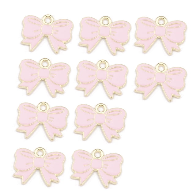 Pendientes colgantes DIY pulseras fabricación de llaveros diseño único accesorios de joyería regalos delicados para mujeres niñas corbata Ropa, zapatos y accesorios Miscelánea corbata rosa Qarigey AP009891-01B