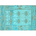 thumbnail image 1 of Ahgly Company Indoor Rectangle Oriental Light Blue Traditional Area Rugs, 3' x 5', 1 of 4