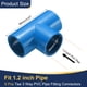 thumbnail image 2 of Uxcell 5Pcs 1.2" Tee 3 Vías Conectores de Accesorios de Tubo, Accesorios de Esquina de Grado de Construcción de Muebles para Estructura de Soporte de Estante de Jardín Conexión de Carpa, Azul, 2 of 6