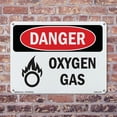thumbnail image 5 of Oxygen Gas OSHA Danger Aluminum Sign 10 Inch x 7 Inch - 5 Pack, 5 of 8