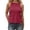 Wine, variant on Glisme Tank Tops For Women Strappy Casual Summer With Tie Detail Solid Color Basic Versatile For Daily Wear Vacation Outfit Classic Wine Top
