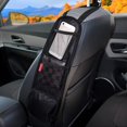 thumbnail image 1 of EZONEDEAL Universal Car Net Pocket Handbag Holder Organizer Seat Side Storage Mesh Net Bag, 1 of 5