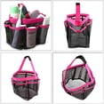 thumbnail image 4 of Portable Mesh Shower Caddy, Red Multi-Purpose Organizer, Quick Dry & Hanging Toiletry for Travel & Gym, 4 of 5