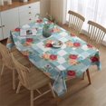 thumbnail image 2 of Pioneer Flower Floral Print Pattern Rectangle Tablecloth 60"x84", Waterproof Polyester Table Cloth, Wipeable Spillproof for Dining Camping Indoor Outdoor, 2 of 5