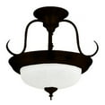 thumbnail image 1 of YOSEMITE HOME DECOR JH002-2DB 2 Lt Semi -Flush Mount,in Dark Brown, 1 of 1