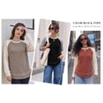 thumbnail image 5 of MOYIKO Color Block Long Sleeve Shirts for Women Crewneck Tunic Tops Casual Pullover Lightweight Sweaters Fall Outfits, 5 of 7