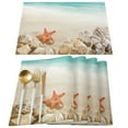 thumbnail image 3 of Ocean Beach StarShell Table Runner Home Wedding Table Flag Mat Table Centerpieces Decoration Party Dining Long Tablecloth, 3 of 7
