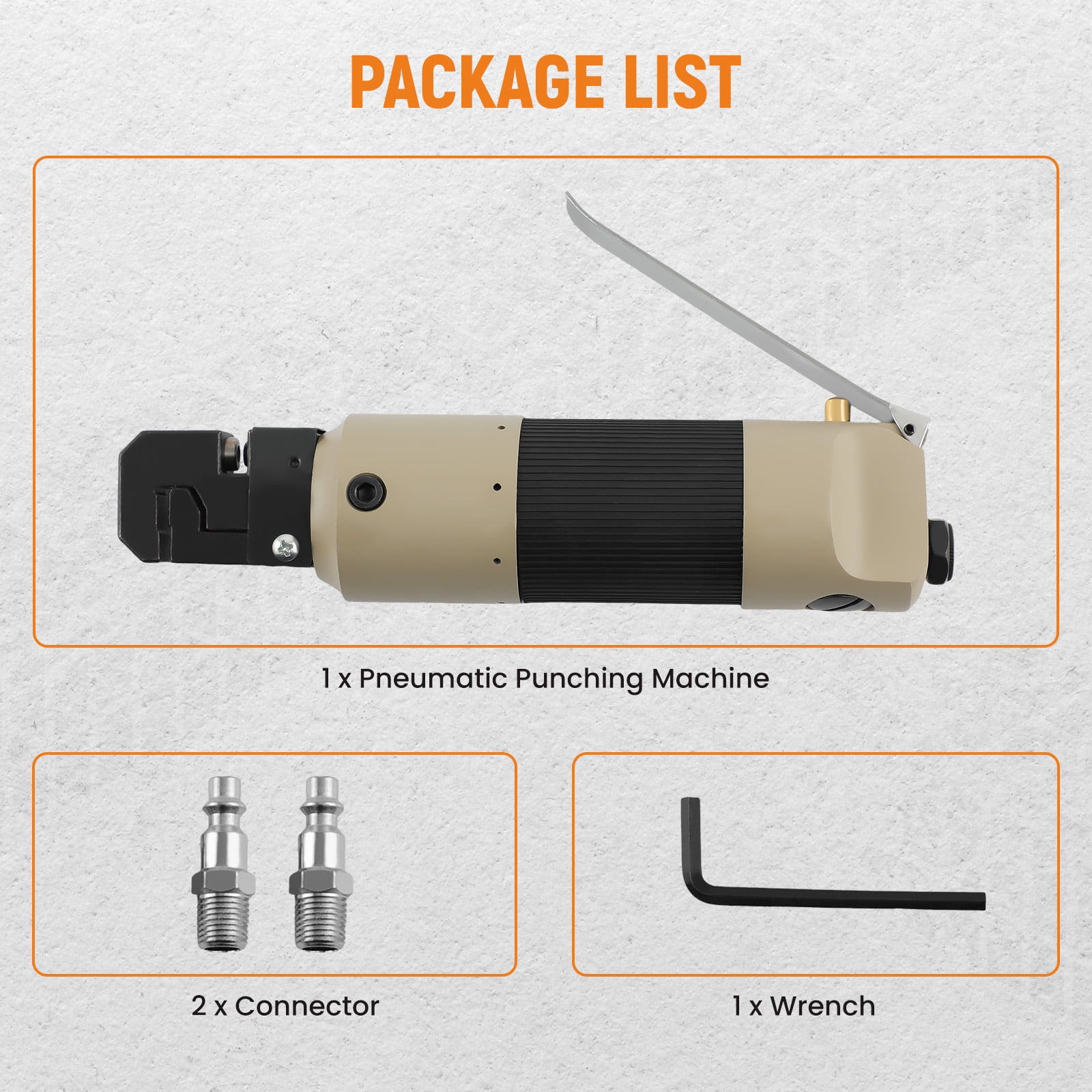 Maxpeedingrods Air Punch Flange Pneumatic Puncher Crimper Punching Flanging Tool Anti slip 5mm
