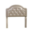 thumbnail image 2 of Hillsdale Furniture Karley Tufted Faux Leather Twin Headboard, Embossed Champagne, 2 of 6