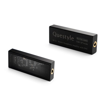 Questyle M12i HiFi Headphone Amplifier [MFi Certified] Portable USB DAC Mini Audio Amps Supports PCM 768kHz/DSD512 with 3.5mm Outputs High Resolution Lossless for Smartphones/PC/Laptops