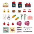 thumbnail image 1 of Pegatina de dibujos animados Cherry Love, pegatina de decoración autoadhesiva, resistente al agua y al desgarro, 1 of 8