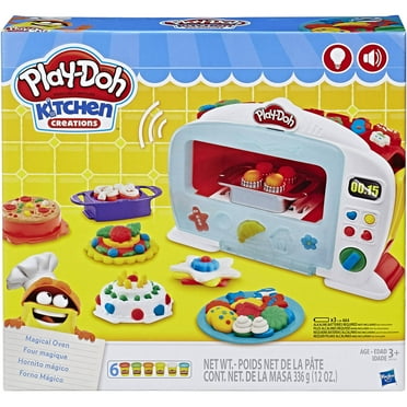 Play-Doh Kitchen Creations Magical Oven Food Set with 6 Cans of Dough