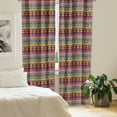 thumbnail image 2 of Ambesonne Prehistoric Curtains, Aztec Birds Borders, Pair of 28"x84", Multicolor, 2 of 5