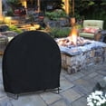 thumbnail image 2 of Housse de Protection Ronde pour Porte-Bois Extérieur portable Imperméable pour Cheminée de Cour 40*24*41 Pouces, 2 of 5