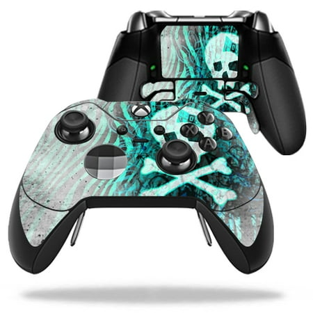 - MightySkins Protective Vinyl Skin Decal for Microsoft Xbox One Elite Wireless Controller case wrap cover sticker skins Zebra Skull