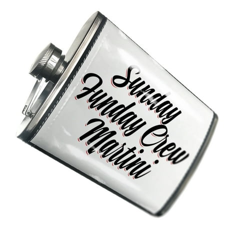 

NEONBLOND Flask Vintage Lettering Sunday Funday Crew Martini