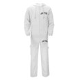 thumbnail image 4 of Mens Zip Up Hoodies and Sweatpants 2 Piece Sweatsuit Outfits Fashion City Letter Prints Track Suits Jogging Suits (White, Size XL), 4 of 4