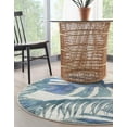 thumbnail image 3 of Rugs.com Blossom Collection Rug – 5 Ft Round Ivory Medium Rug Perfect For Kitchens, Dining Rooms, 3 of 9