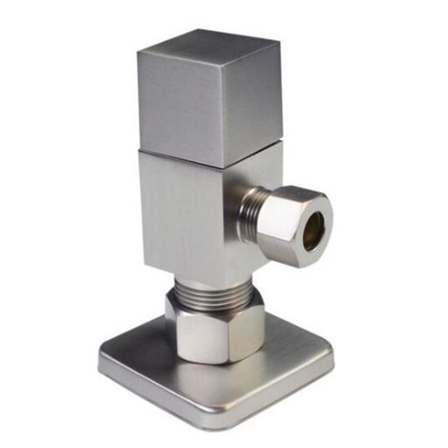 Westbrass D105QS-07 Arrêt d'Angle Carré 0.25, Nickel Satiné