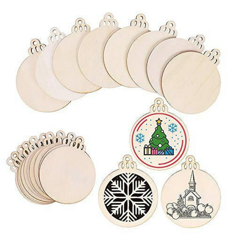 KOHAND 30 PCS 9 Inch Crafts Wood Slices, 0.1 Inch Thick Round Unfinished Wooden  Circles Blank Wood Discs for DIY 