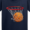 thumbnail image 4 of Inktastic Basketball Swish Youth T-Shirt, 4 of 5