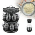 thumbnail image 4 of Cateissary Soporte para latas de especias con 8/16 botellas, suministros de cocina resistentes de acero inoxidable, soporte giratorio de 360 Organizadores de utensilios de cocina Tipo 2, 4 of 6