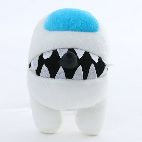 Brown Cute Blue Top Big Mouth Plush Toy