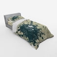 thumbnail image 3 of Ambesonne Music Bedding Set 4 Pcs, Acoustic Guitar Notes, Queen, Beige Dark Blue, 3 of 3