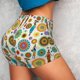 thumbnail image 4 of Balery Beautiful African Womens Pantalones cortos de entrenamiento estampados para mujer, sin costuras, ajustados, para gimnasio, yoga, correr, deportes, ejercicio activo, fitness.-Large, 4 of 8