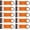 Orange-10 Pack, variant on 10-Pack E-Track Tie-Down Straps, 4400LBS Break Strength, Heavy-Duty Polyester with D-Rings, Compatible with E Track Systems,Orange