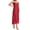 Wine Red, variant on Women Cotton Silk Long Slip Full Slip For Under Dress Camisoles Slip Dress Petticoat