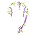 thumbnail image 2 of ERTZAE Purple 74.8" Wisteria Vines Silk,Artificial Flowers,Wisteria Vines Hanging Flowers Silk Wisteria String For Home Garden Party Wedding Decor,Wedding Arch Floral Party Garden Ceremony, 2 of 8