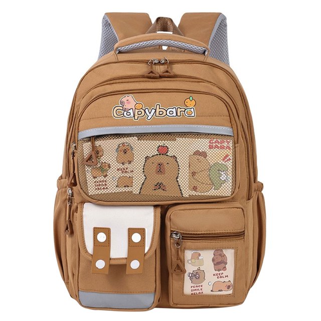 WHEANG Cute Capybara Backpack School Backpack Kawaii Backpack For