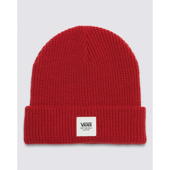 Vans Waffle Cuff Beanie, Red, One Size