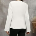 thumbnail image 6 of Tops for Women Long Sleeved Blazer Jacket Solid Color Cardigan Jacket,Women's Long Sleeve Tops White XL, 6 of 6