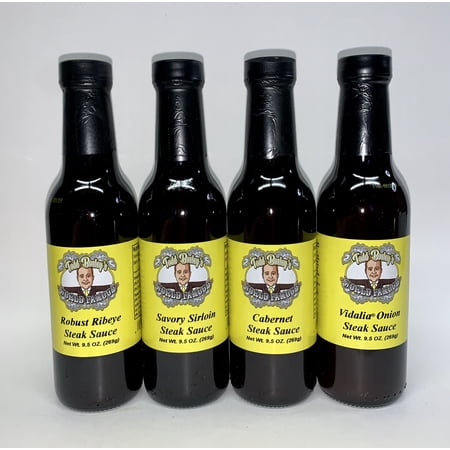 Todd Bosley's World Famous Steak Sauce Variety Gift Pack! You'll get 4 of our delicious sauces!