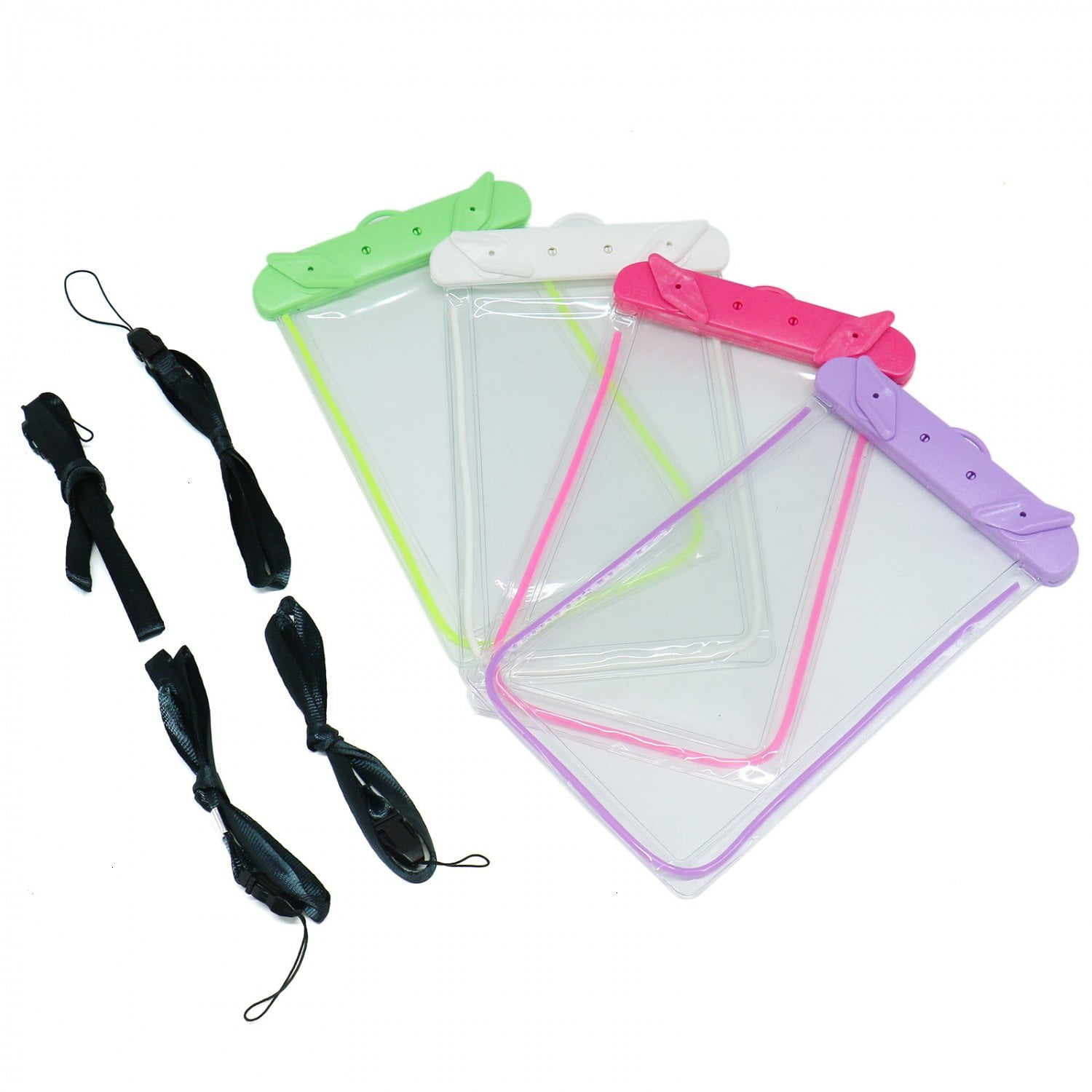 Pack of 4 Universal Waterproof Case, IPˆšÃ³8 Waterproof Phone Pouch Dry Bag for Swimming Boating Fishing Skiing Rafting by
