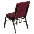 thumbnail image 4 of Flash Furniture Burgundy Fabric Church Chair,PK4 4-XU-CH-60096-BYXY56-BAS-GG, 4 of 7