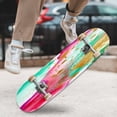 thumbnail image 4 of Skateboards for Beginners Transparent creativity Abstract clouds designing art Inspired by sky 31"x8" Maple Double Kick Concave Boards Complete Skateboards Outdoor for Adults Youths Kids Teens Gifts, 4 of 5